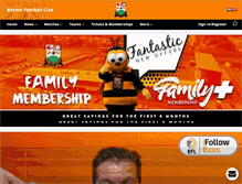 Tablet Screenshot of barnetfc.com